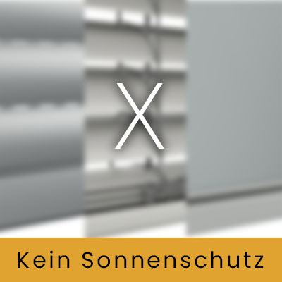 Kein Sonnenschutz